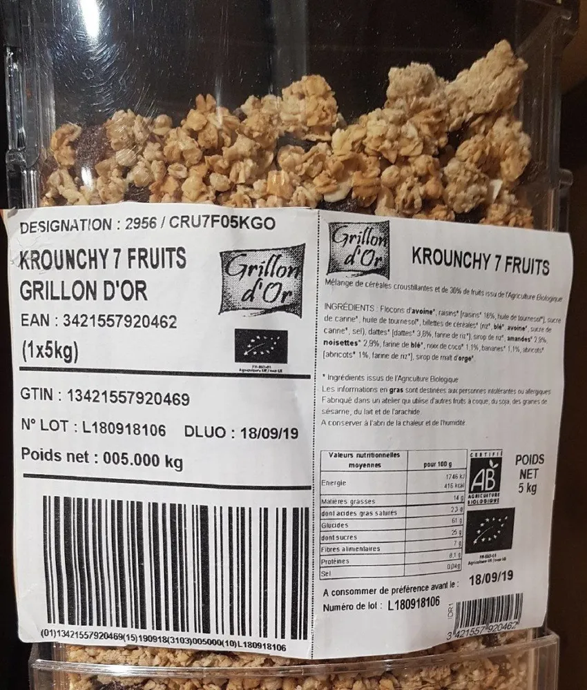 Krounchy 7 fruits