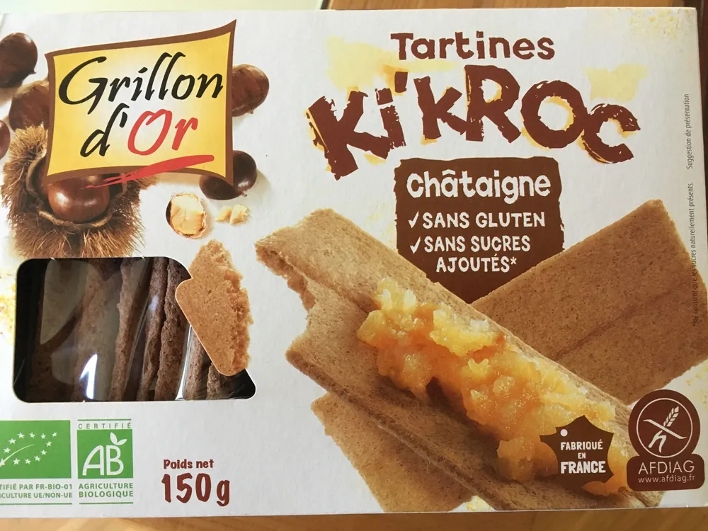 Tartines kikroc châtaigne