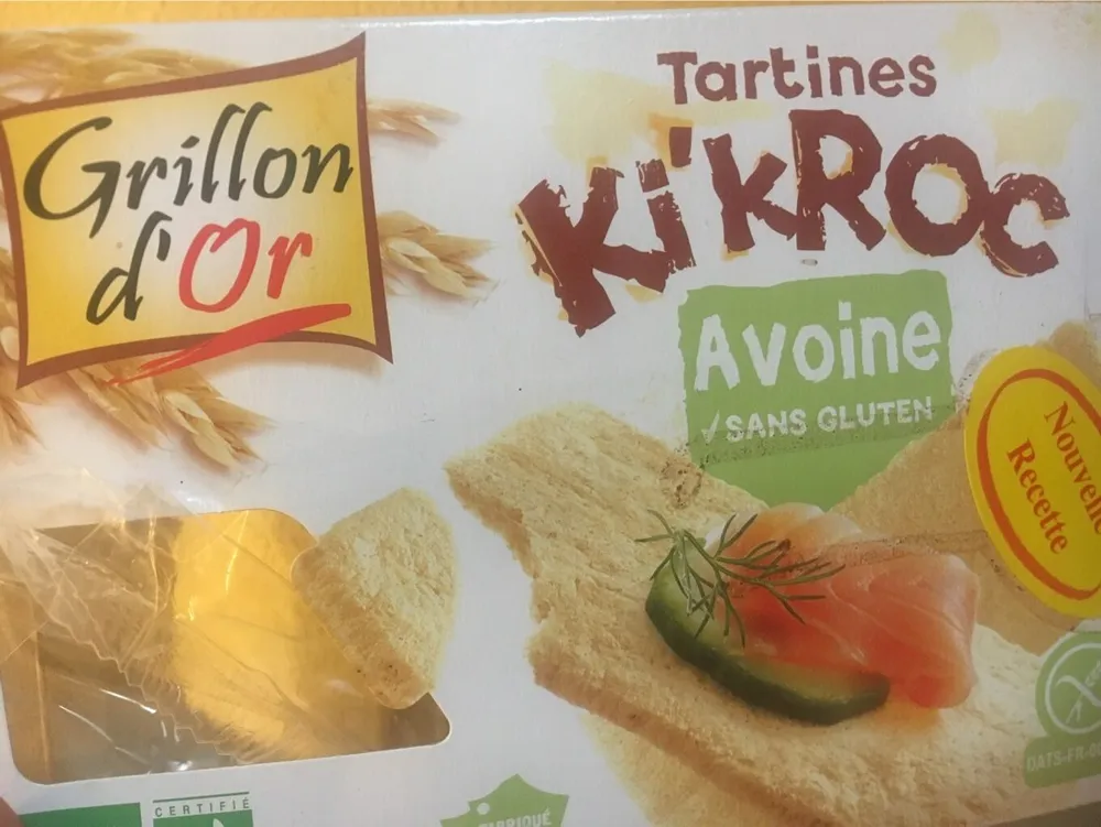 Tartines Ki'kroc Avoine Sans Gluten