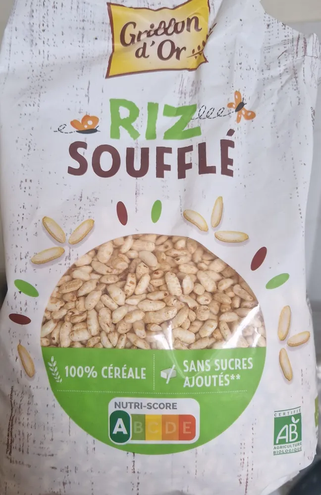 Riz complet soufflé
