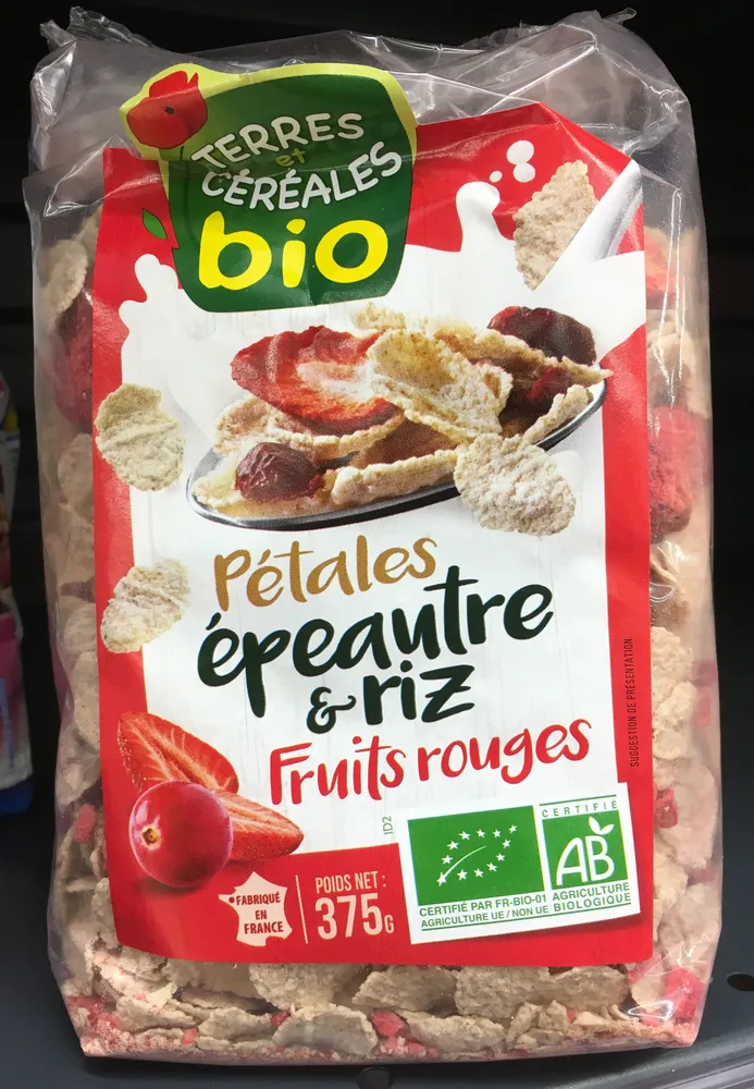 Pétales épeautre & riz fruits rouges