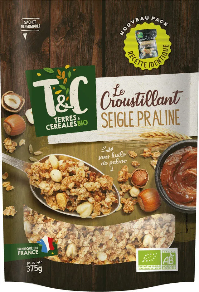 Le croustillant seigle praliné