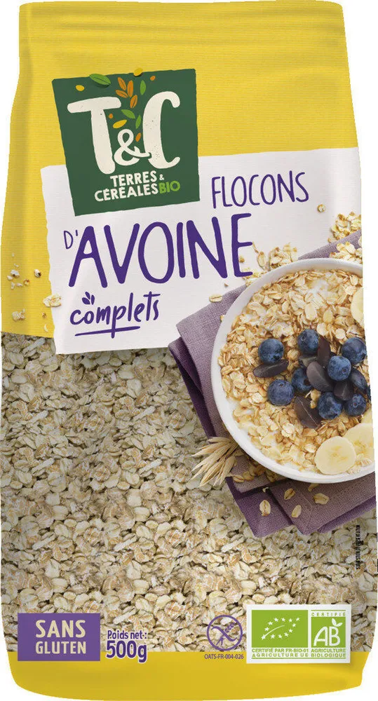 Flocons d'avoine sans gluten
