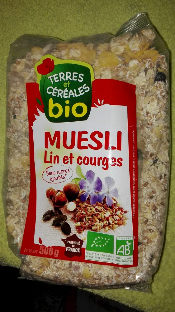 Muesli lin et courges bio