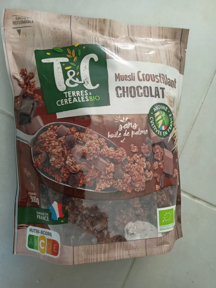 Muesli croustillant chocolat 500 g
