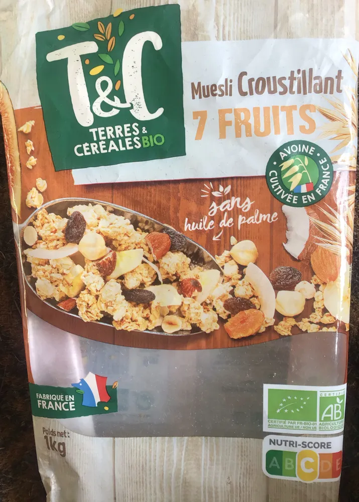 Muesli croustillant 7 fruits