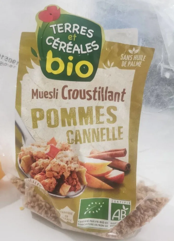 Muesli croustillant pommes canelle