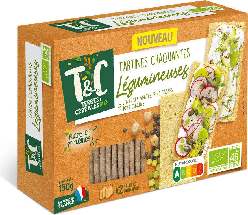 Tartines craquantes légumineuses
