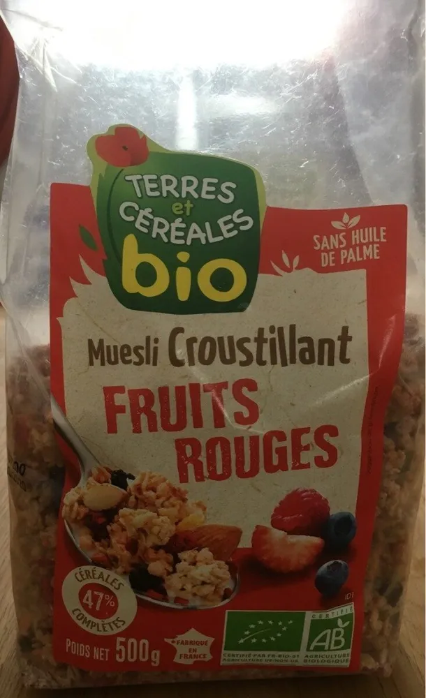 Muesli croustillant fruits rouges