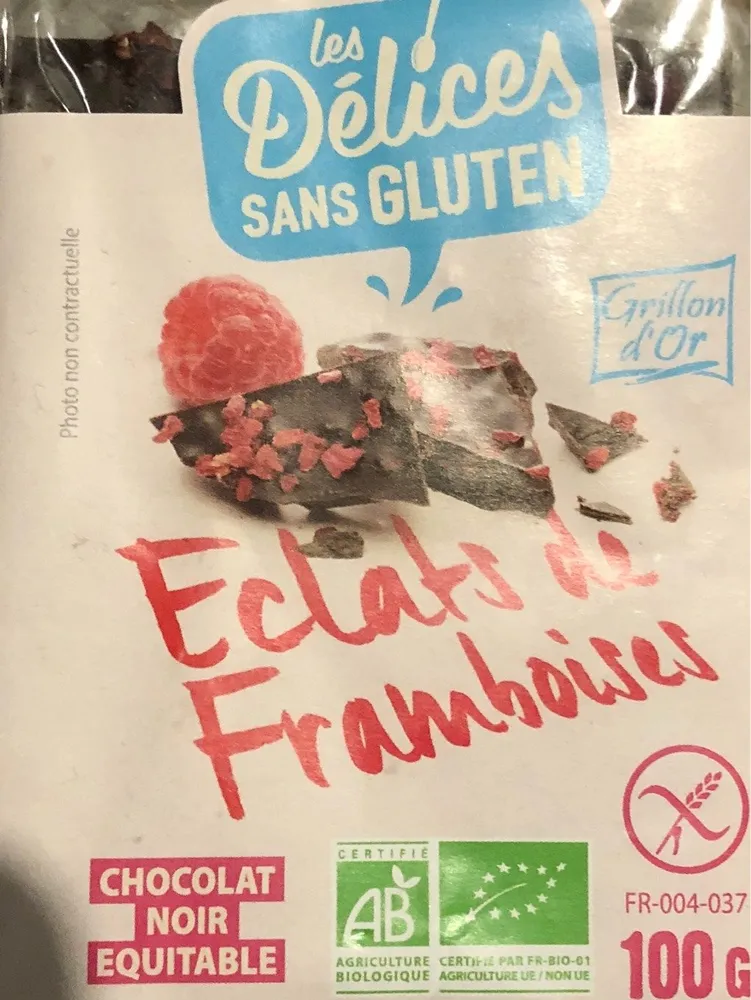 Chocolait Noir Eclats De Framboises