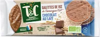 Galettes de riz nappées au chocolat au lait