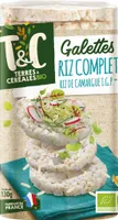 Galettes rondes au riz complet