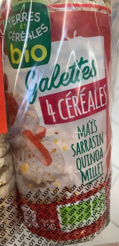 Galettes rondes bio terres et céréales