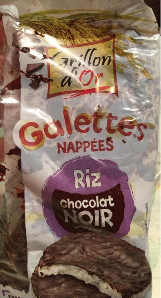 Galette nappée riz chocolat noir