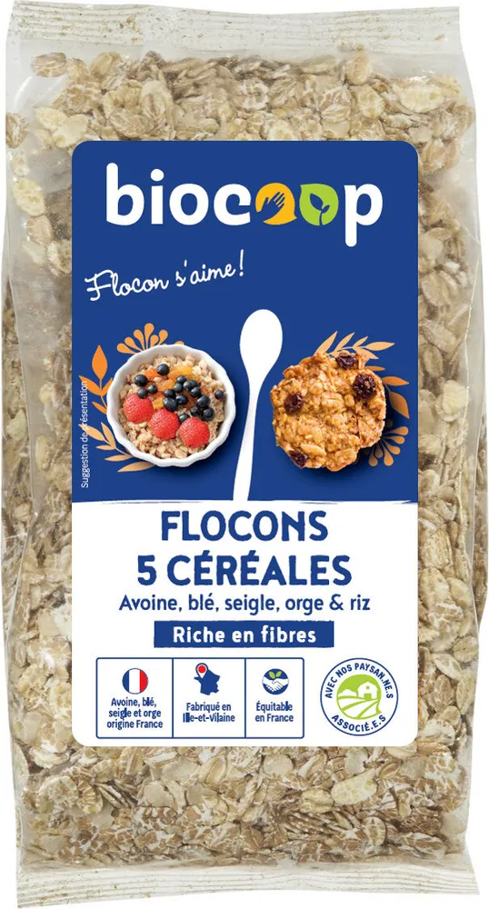 Flocons 5 céréales 500g