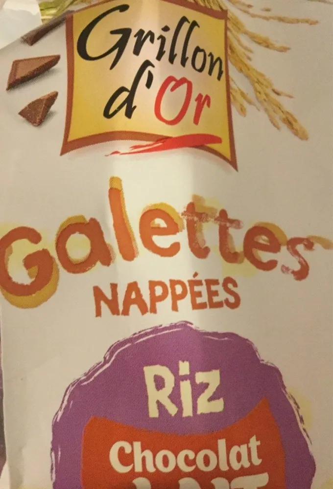 Galettes nappées riz chocolat au lait