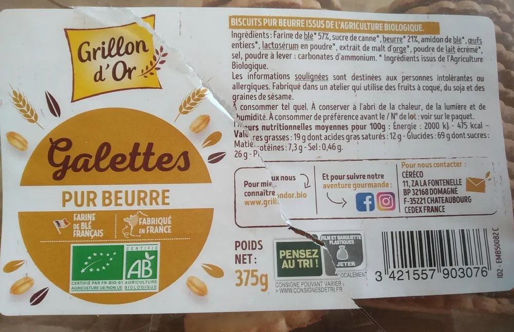 Galettes pur beurre