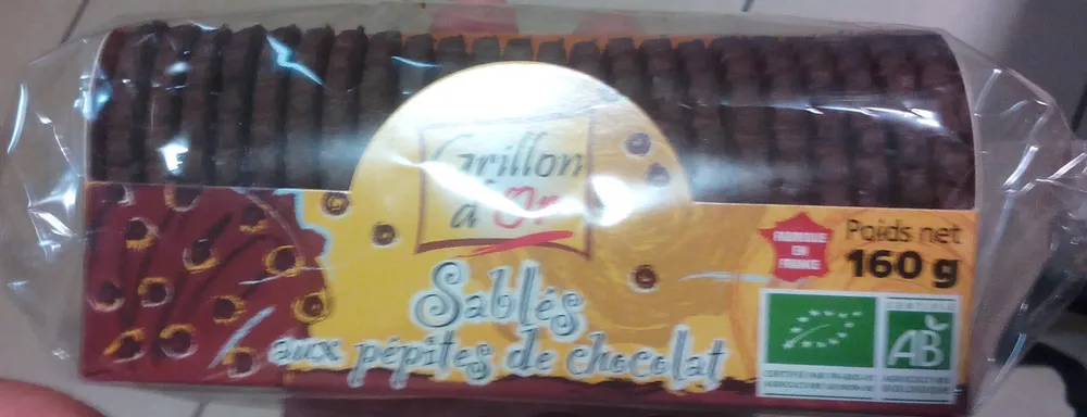 Sablés aux pépites de chocolat