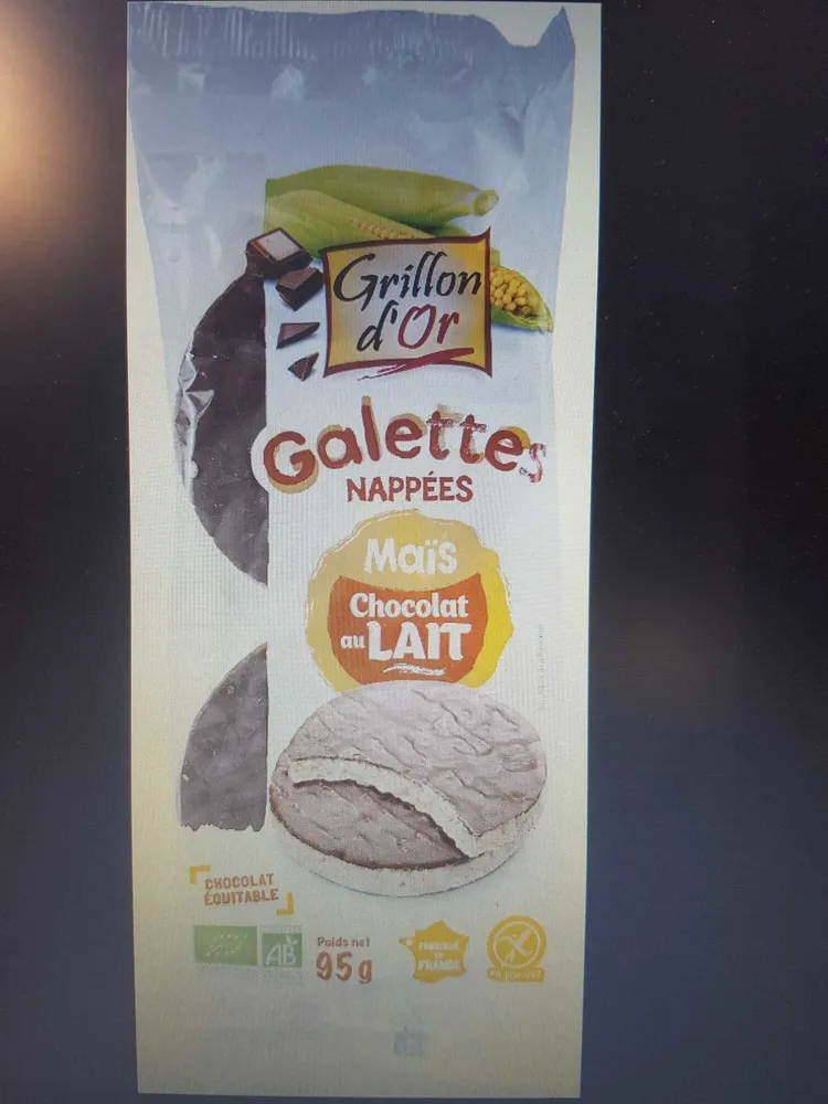 Galette nappées maïs chocolat au lait