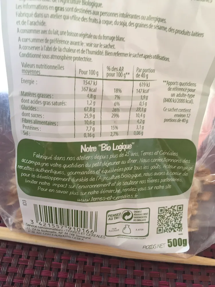 Muesli Aux 8 Fruits 500G