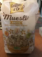 Muesli Fruits raisins abricots pommes noix de coco