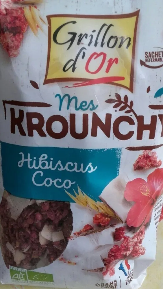 Mes Krounchy hibiscus coco