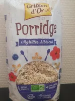 Porridge myrtilles hibiscus