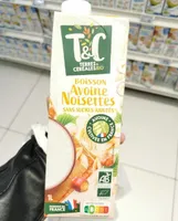 Boisson avoine noisettes sans sucres ajoutés