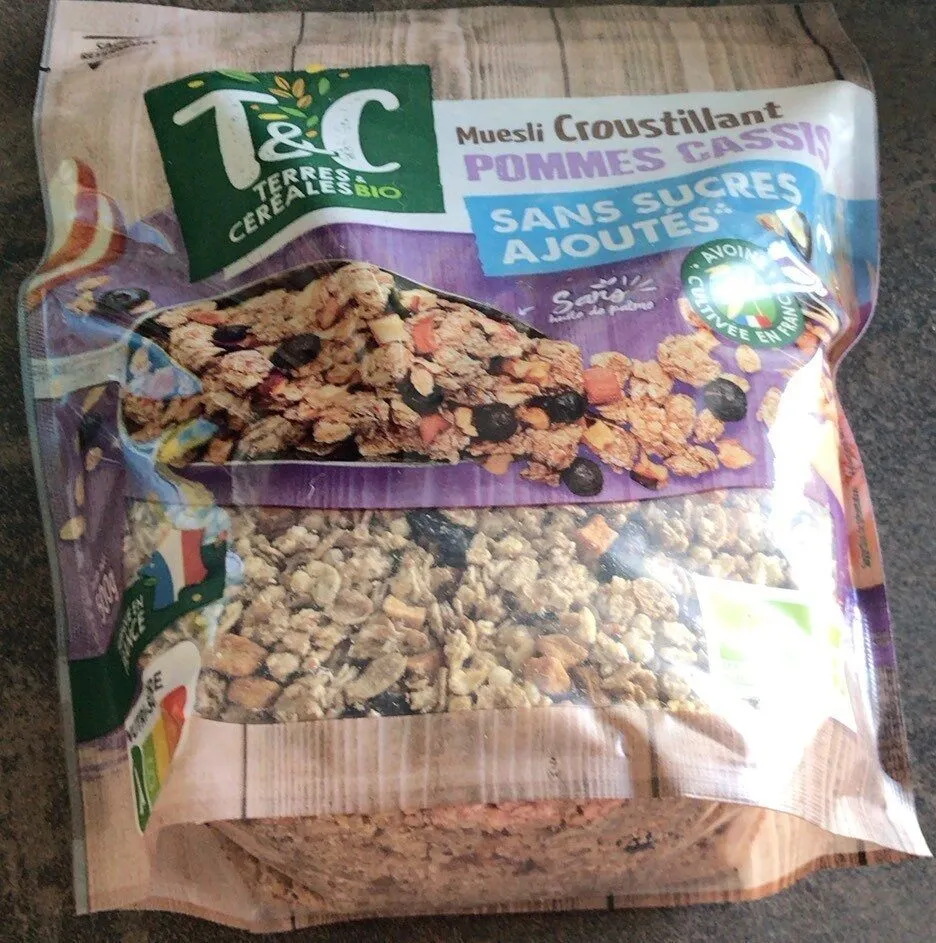 Muesli croustillant pommes cassis