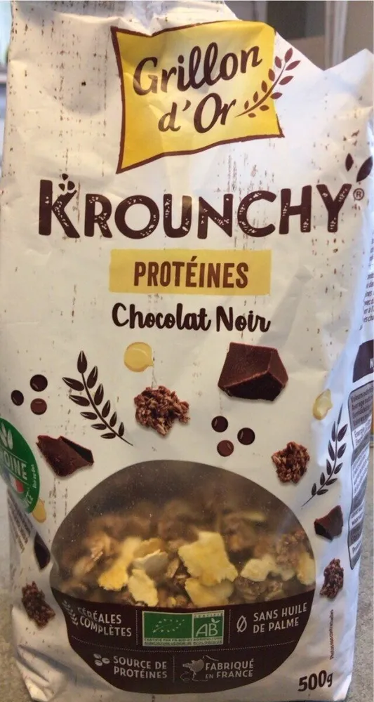 Krounchy proteines chocolat noir