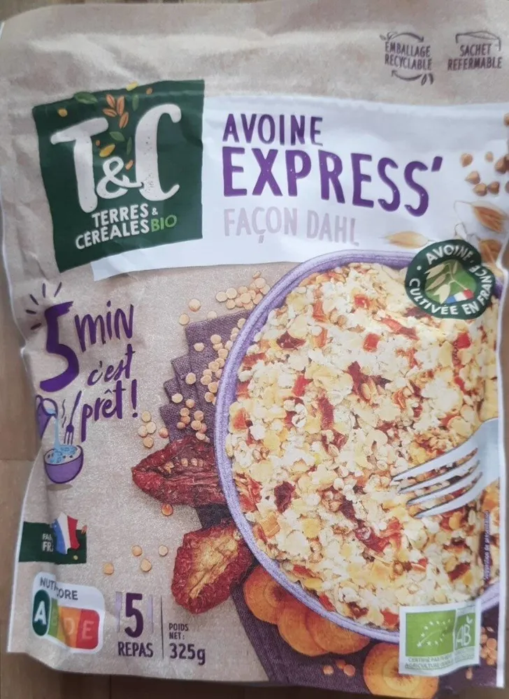 Avoine express façon dhal