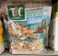 Muesli croustillant chocolat au lait noix de coco