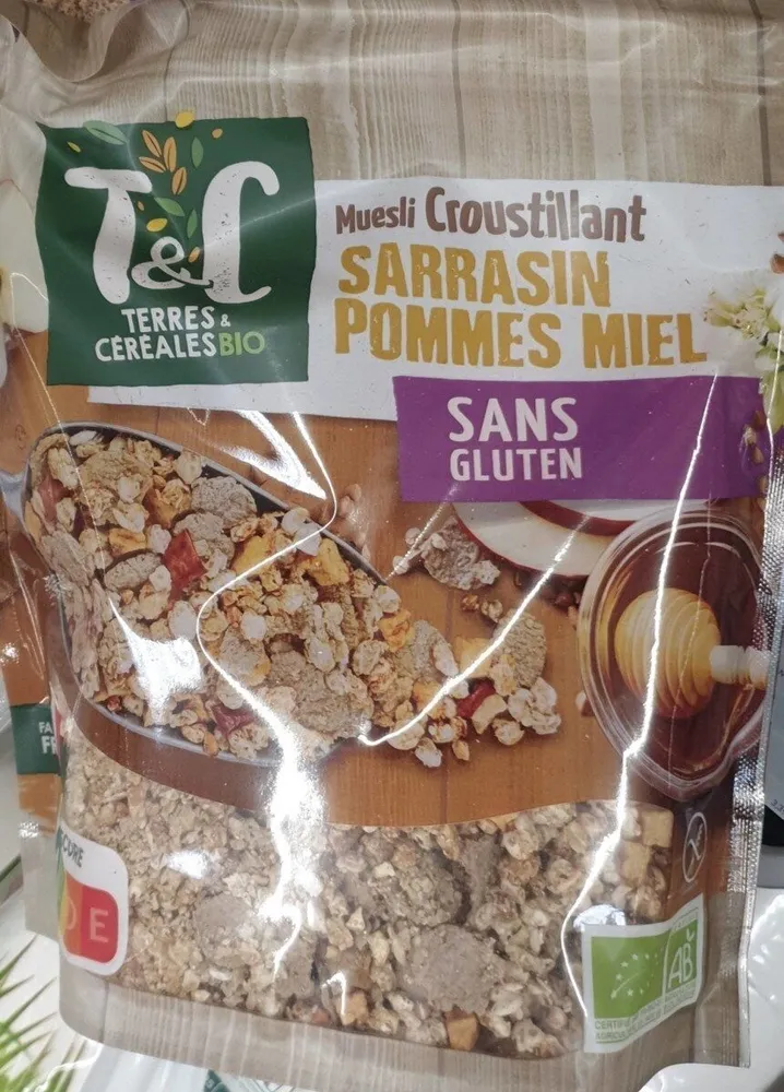 Muesli Croustillant Sarassin Pommes Miel
