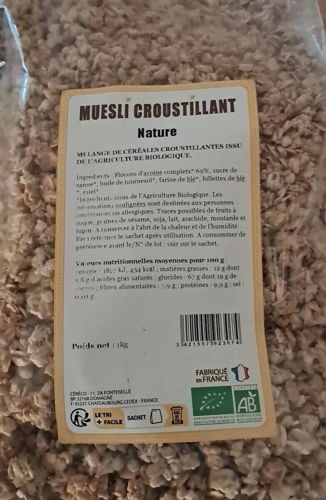 MUESLI CROUSTILLANT Nature