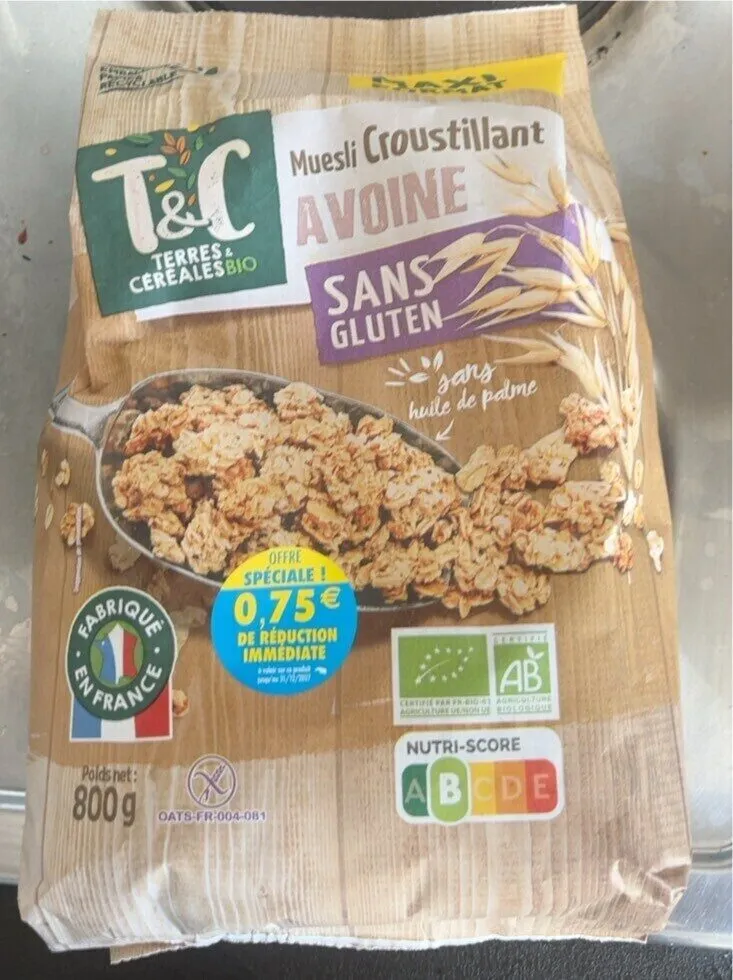 muesli croustillant avoine