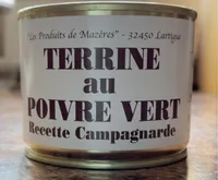 Terrine au poivre vert