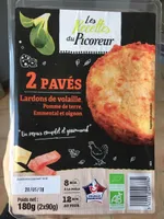 Pavés lardons volaille
