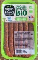 Saucisse de volaille bio