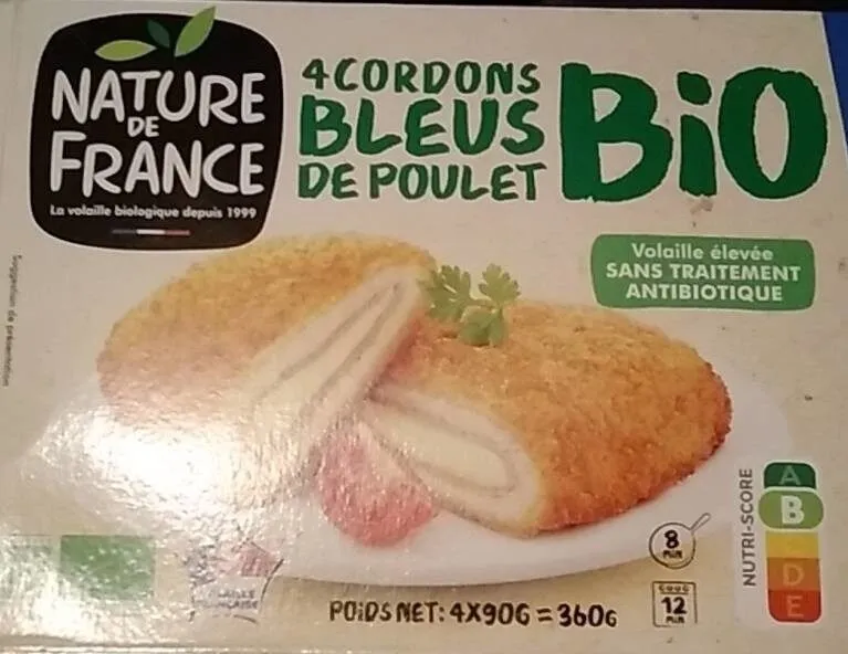 Cordons bleus de poulet bio