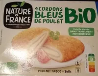 Cordons bleus de poulet bio