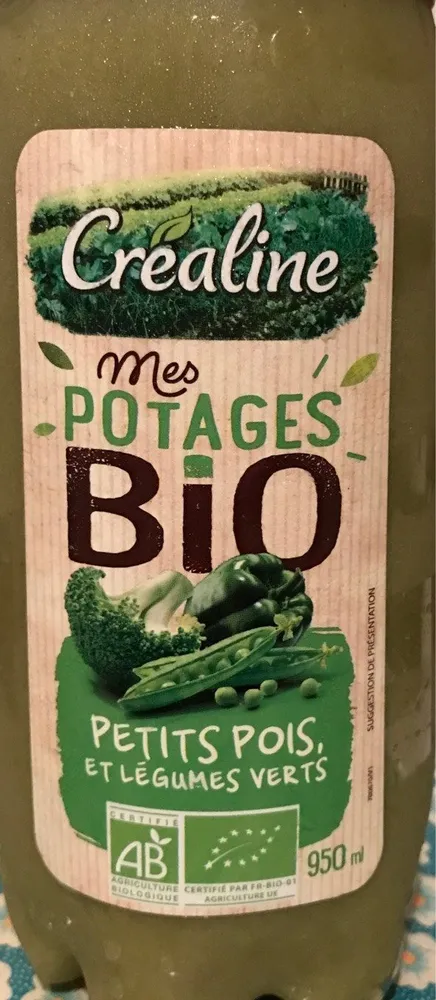 Mes potages Bio Petits pois et légumes verts