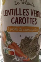 Velouté lentilles vertes carottes