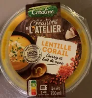 lentille corail curry et lait de coco