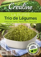 Purée trio de légumes verts