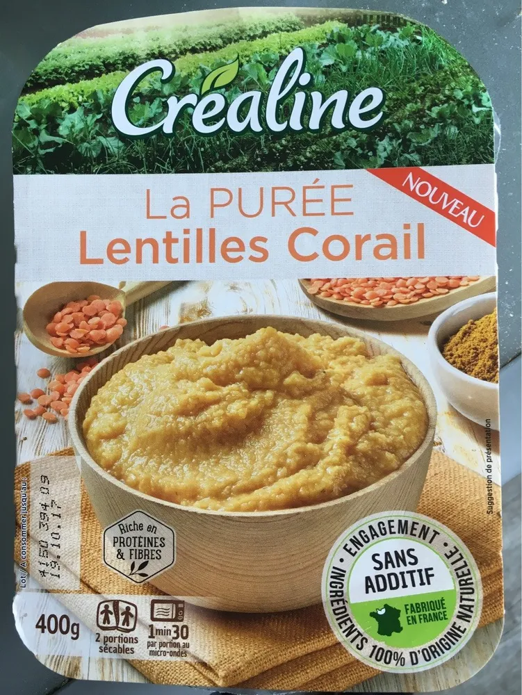 La PURÉE Lentilles Corail