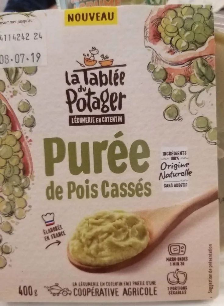 Purée  de pois cassés