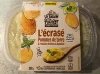 L'écrasé de pommes de terre à l'huile d'olive et basilic