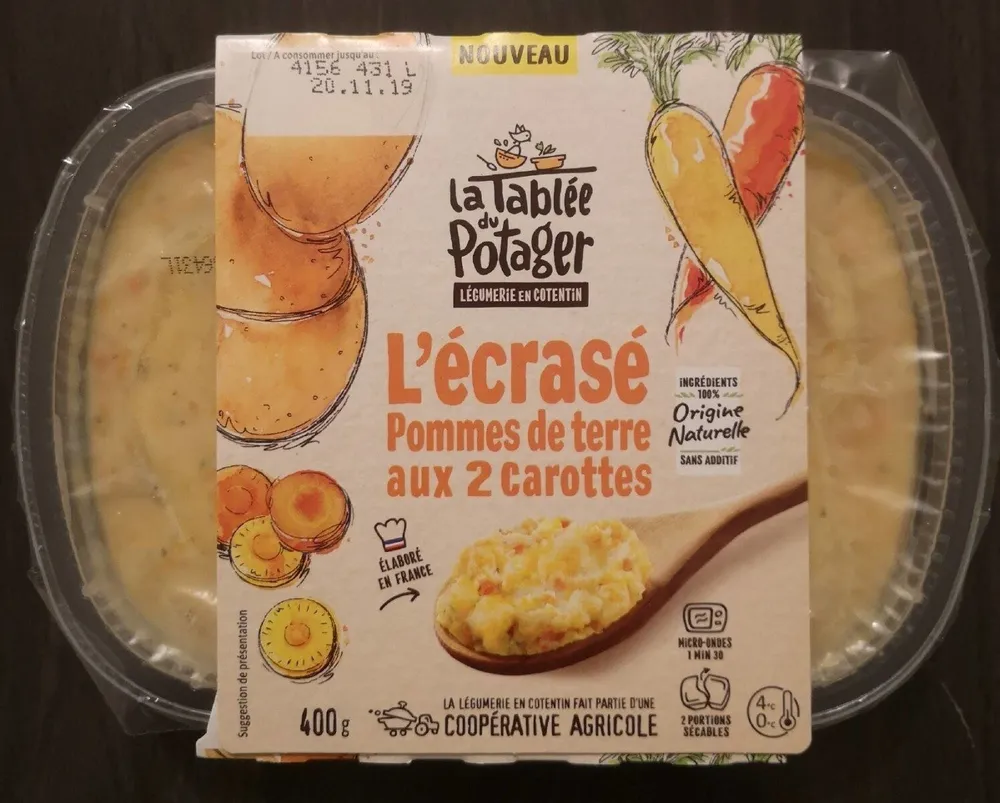 L'écrasé de pomme de terre aux 2 carottes
