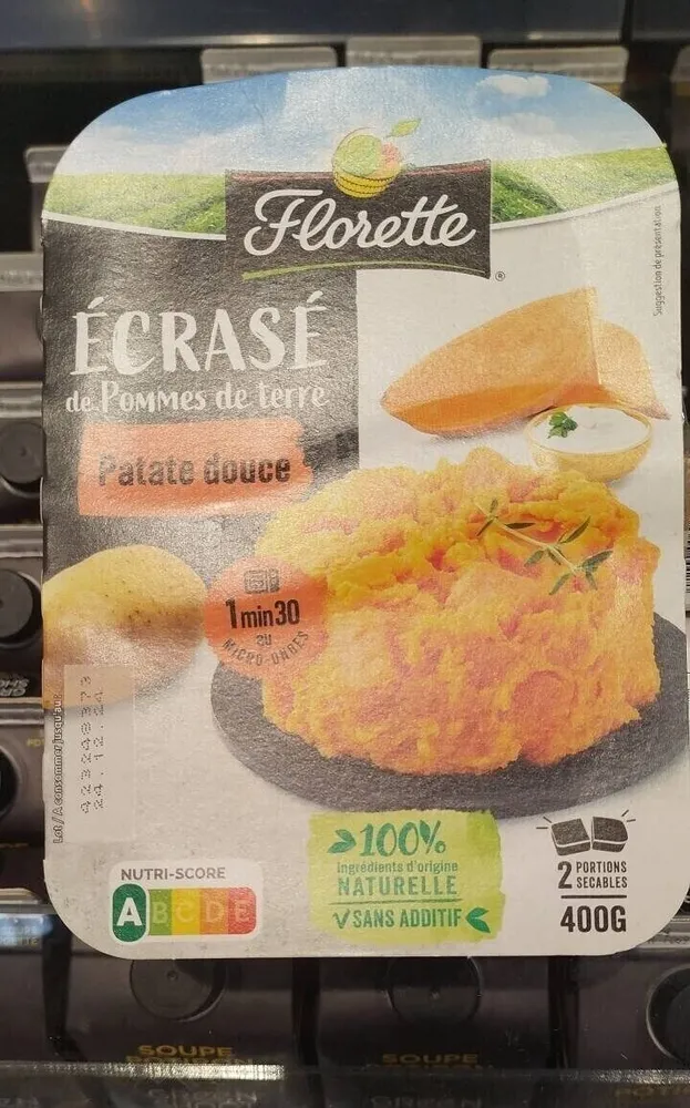 Ecrasé de pomme de terre -  patate douce