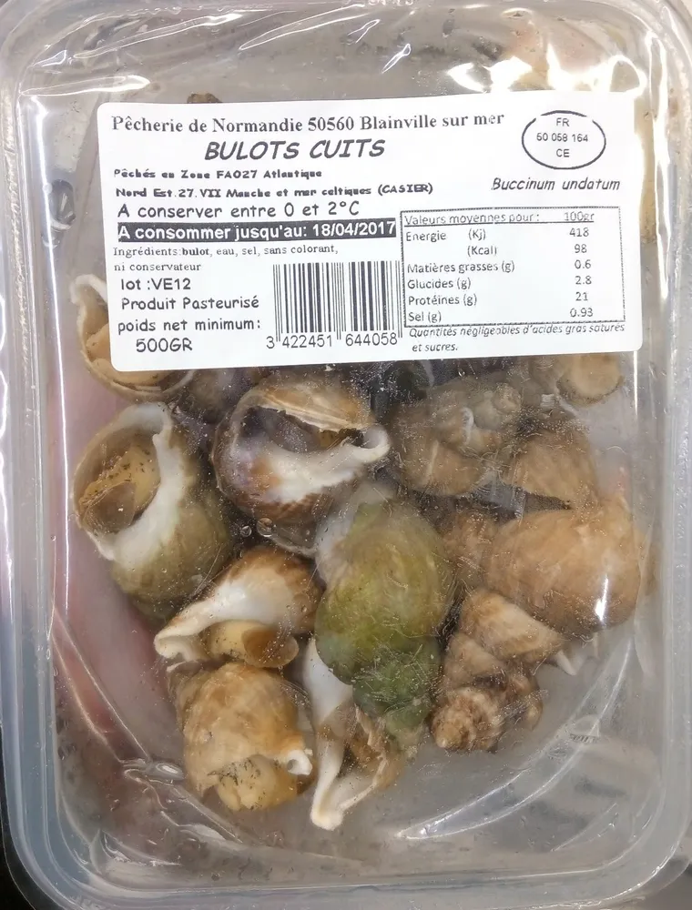Bulots cuits